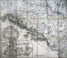 MONATH,  PETER CONRAD: MAP OF DALMATIUA AND NEIGHBOURING LANDS